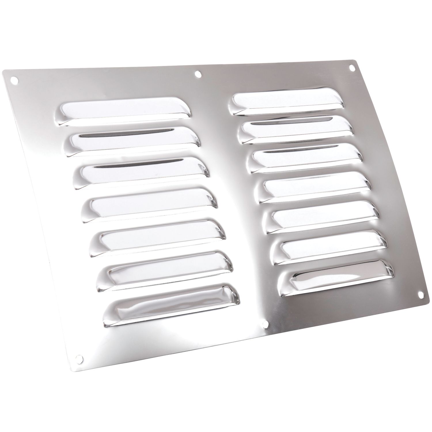 Map Vent Fixed Louvre Vent Chrome Stainless Steel 229mm x 152mm (849HY)
