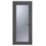 Crystal  Fully Glazed 1-Obscure Light Left-Hand Opening Anthracite Grey uPVC Back Door 2090mm x 840mm