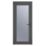 Crystal  Fully Glazed 1-Obscure Light Left-Handed Anthracite Grey uPVC Back Door 2090mm x 840mm