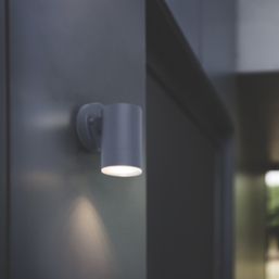 LAP  Outdoor LED Wall Light Down Projection Charcoal Grey 4.3W 380lm