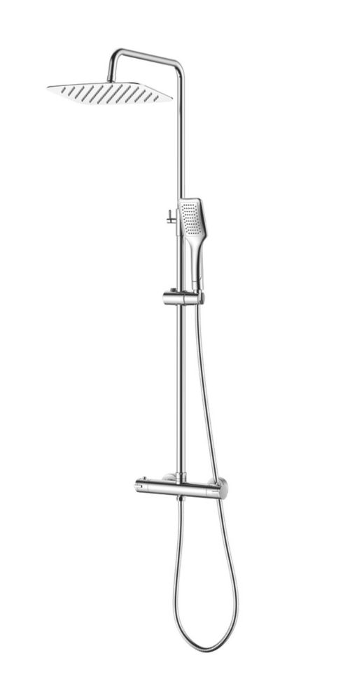 ETAL Delta RearFed Exposed Polished Chrome Thermostatic Bar Mixer
