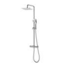 ETAL Delta Rear-Fed Exposed Polished Chrome Thermostatic Bar Mixer Shower