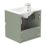 Newland  Double Drawer Wall-Mounted Vanity Unit with Basin Matt Sage Green 500mm x 450mm x 540mm