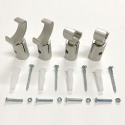 Towelrads 1200mm x 300mm 1105BTU Grey / Silver Flat Designer Towel Radiator