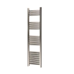Towelrads 1200mm x 300mm 1105BTU Grey / Silver Flat Designer Towel Radiator