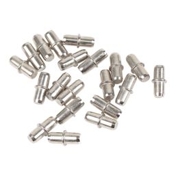 Essentials MDF Round Shelf Supports Grey 50 Pack