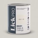 LickPro Max+ 1Ltr Grey 02 Matt Emulsion  Paint