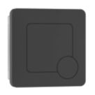 ETAL Porto Dual-Flush Square Plate Matt Black