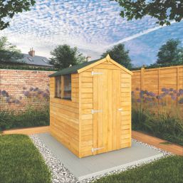 Mercia Value 4' x 6' (Nominal) Apex Overlap Timber Shed