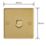 Varilight V-Pro 1-Gang 2-Way LED Dimmer Switch  Polished Brass with Colour-Matched Inserts