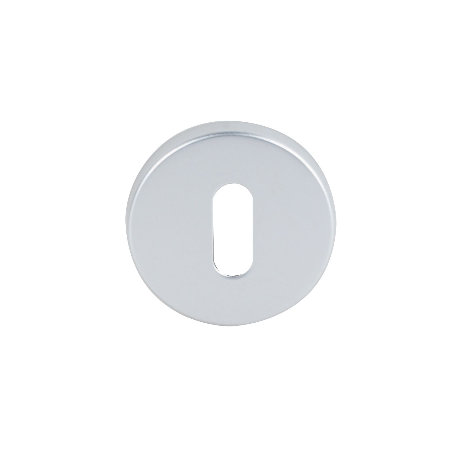 Smith & Locke Fire Rated Standard Escutcheon (Pair) Satin Aluminium 50mm (8502J)