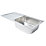1 Bowl Stainless Steel Kitchen Sink & Drainer  1000mm x 500mm