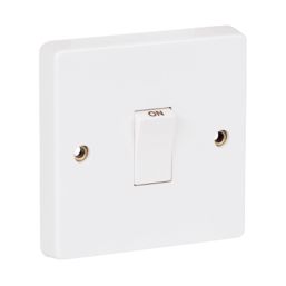 Crabtree Capital 20A 1-Gang DP Control Switch White