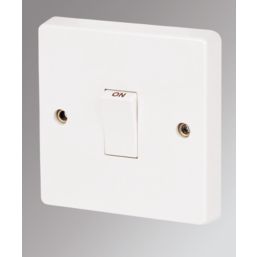Crabtree Capital 20A 1-Gang DP Control Switch White