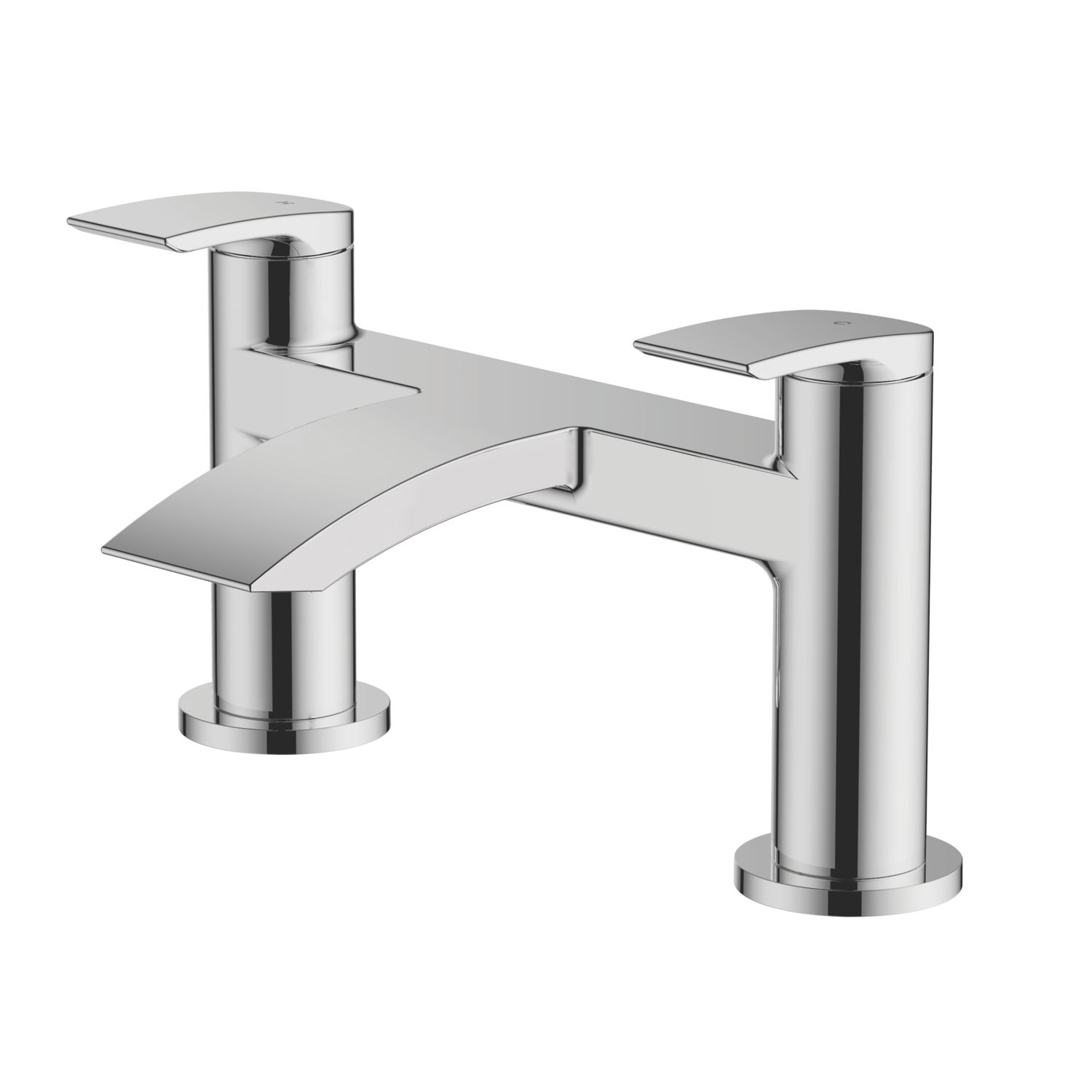 Wye Deck Mounted Bath Filler Tap Chrome (8507P)
