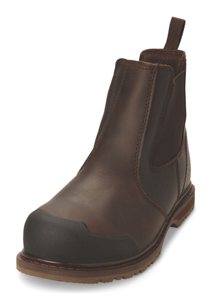 Site Prairie Size 12 Brown Water Resistant Steel Toe Cap Safety Dealer Boots Screwfix
