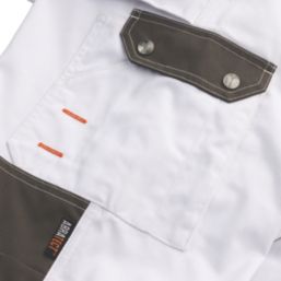 Scruffs Worker Plus Work Trousers White 28" W 32" L