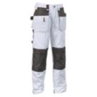 Scruffs Worker Plus Work Trousers White 28" W 32" L