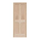 Unfinished Oak Wooden 4-Panel Internal Victorian-Style Door 1981mm x 610mm