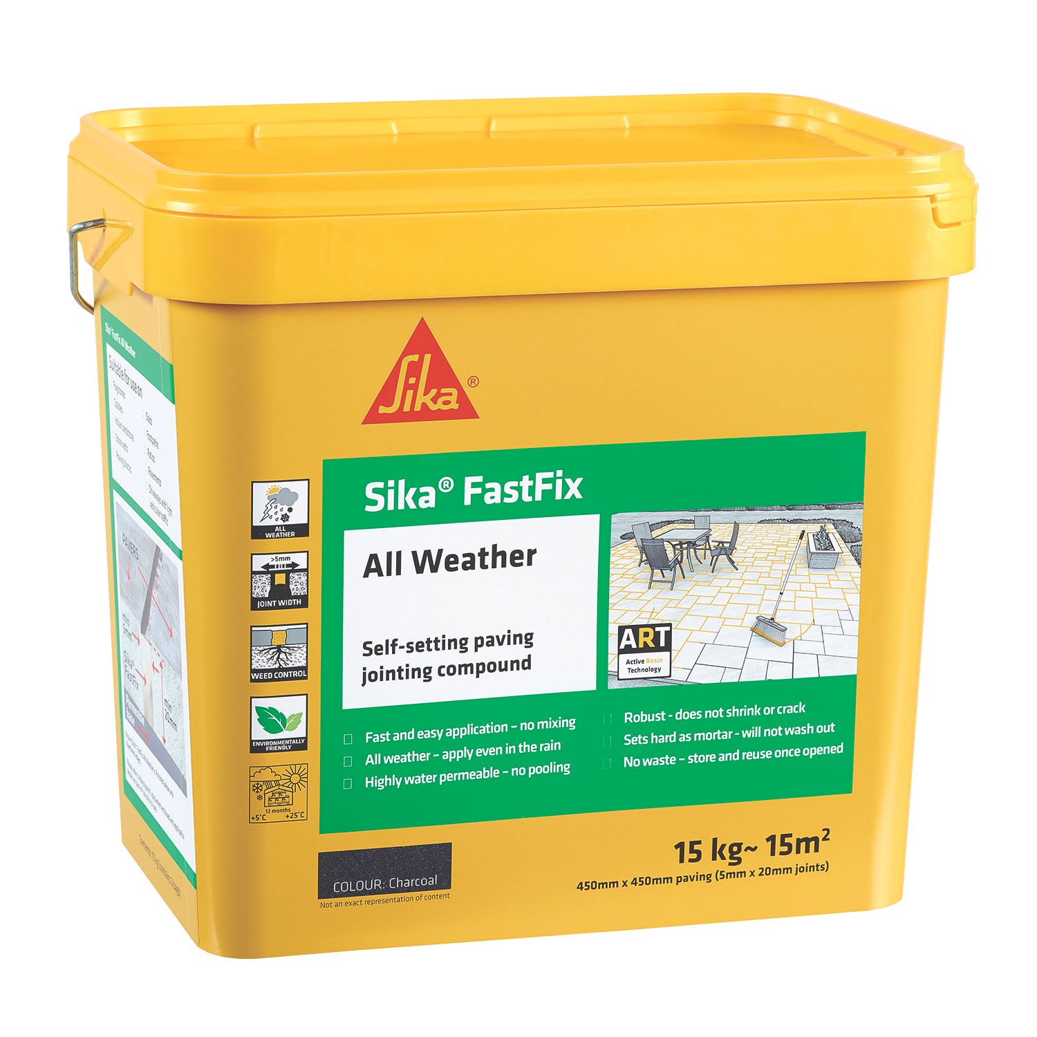 Sika FastFix Jointing Compound Charcoal 15kg (850JJ)