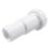 Flomasta Push-Fit Flexible Waste Pipe White 40mm x 500 - 1420mm