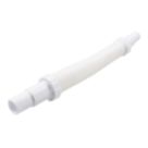 Flomasta Push-Fit Flexible Waste Pipe White 40mm x 500 - 1420mm