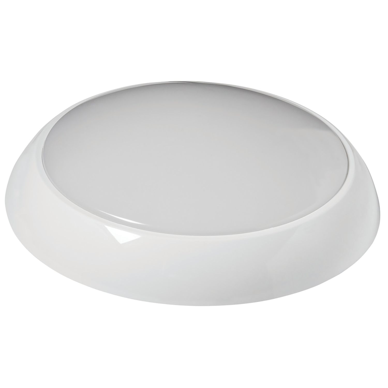 Robus Golf Indoor & Outdoor Maintained or Non-Maintained Emergency Round LED Bulkhead with Battery Backup White 12.1W 830 / 910 / 900lm (850KJ)