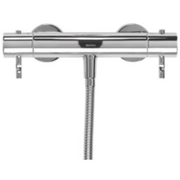 Croydex Metlex Inclusive  Exposed Chrome Thermostatic Shower Set 120mm