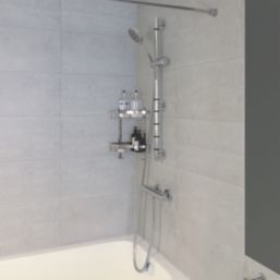Croydex Metlex Inclusive  Exposed Chrome Thermostatic Shower Set 120mm