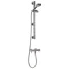 Croydex Metlex Inclusive  Exposed Chrome Thermostatic Shower Set 120mm
