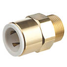 Flomasta Twistloc SBMC6764M Brass Push-Fit Adapting Male Pipe Fitting Adaptor 15mm x 1/2"