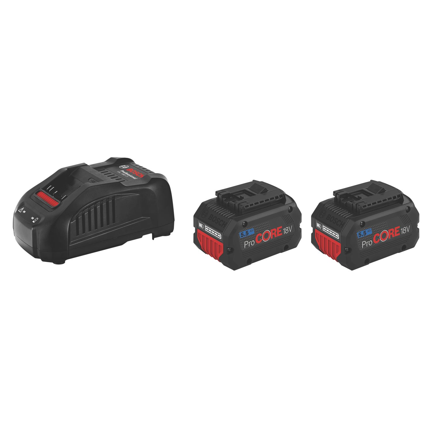 Bosch 1600A0214D 18V 5.5Ah Li-Ion CoolPack ProCORE Battery & Charger Set (850KX)