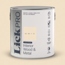 LickPro 2.5Ltr BS08C31 Satin Water-Based Trim Paint