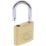 Burg-Wachter  Brass Keyed Alike  Long Shackle  Padlocks 40mm 2 Pack