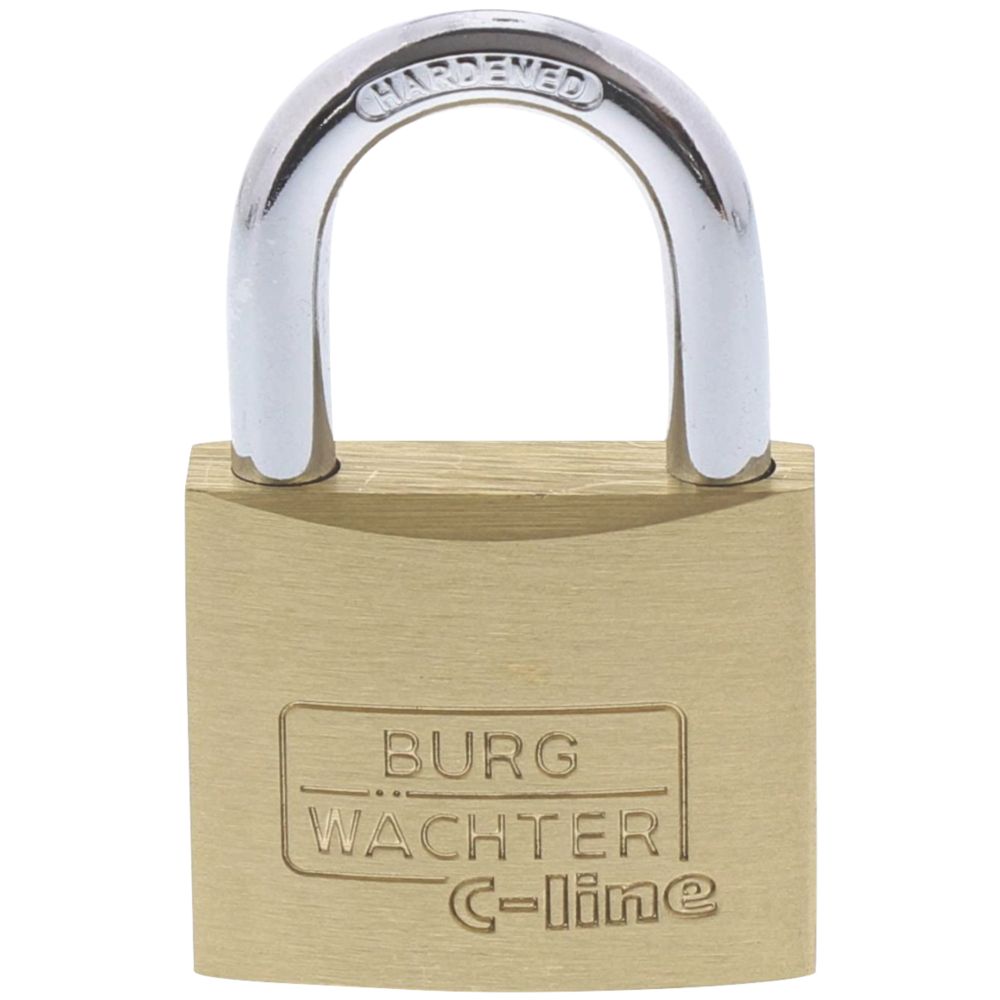 Burg-Wachter  Brass Keyed Alike  Long Shackle  Padlock 40mm 2 Pack
