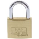 Burg-Wachter  Brass Keyed Alike  Long Shackle  Padlocks 40mm 2 Pack