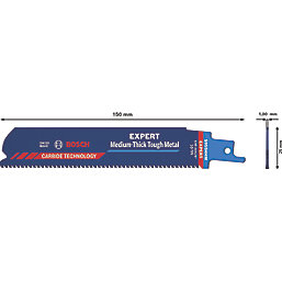 Bosch Expert S955HHM Steel Carbide Reciprocating Saw Blade 150mm