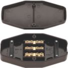 British General  60A Heavy Duty Junction Box 160 x 80 x 37mm Brown