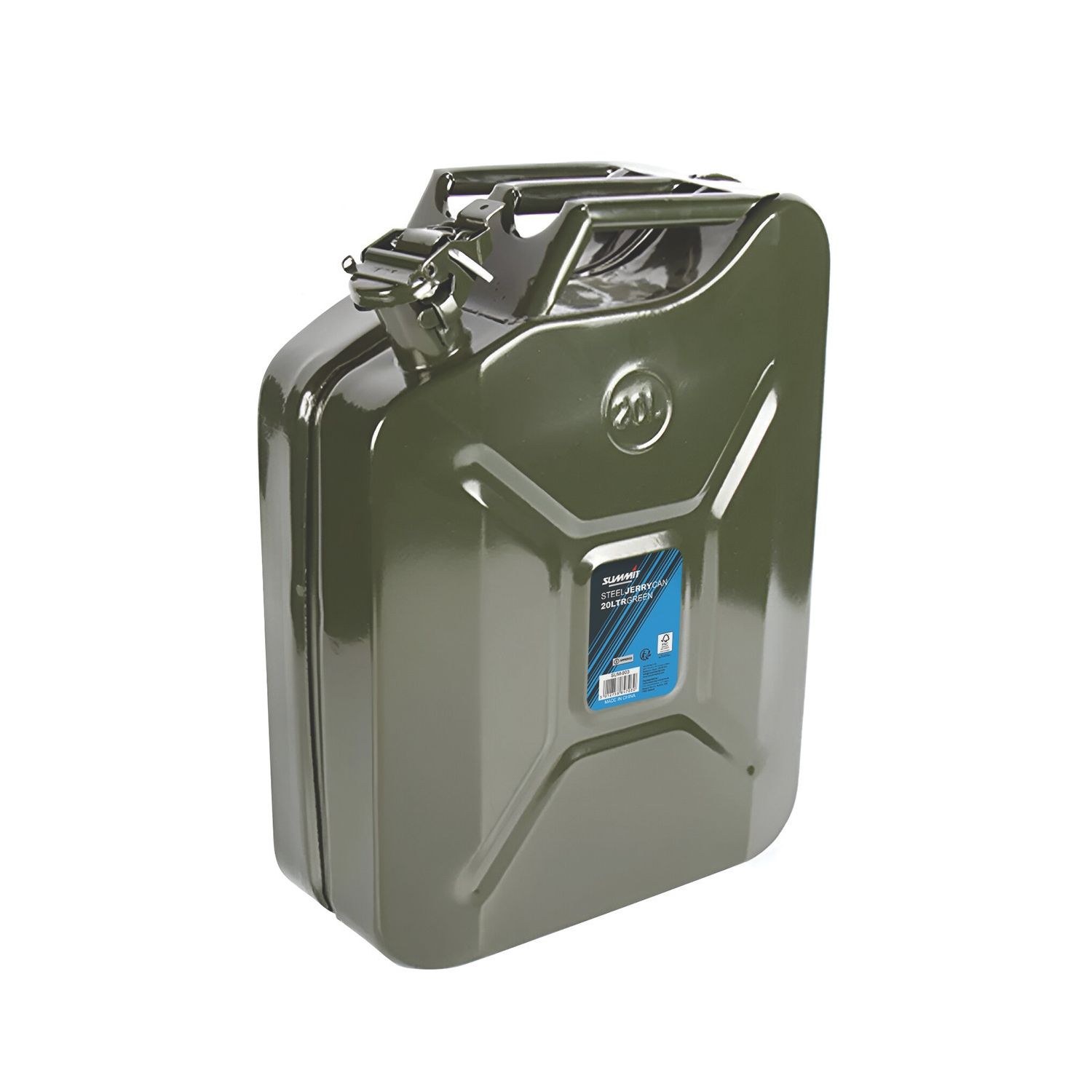 Summit Steel Jerry Can Green 20Ltr (850YM)