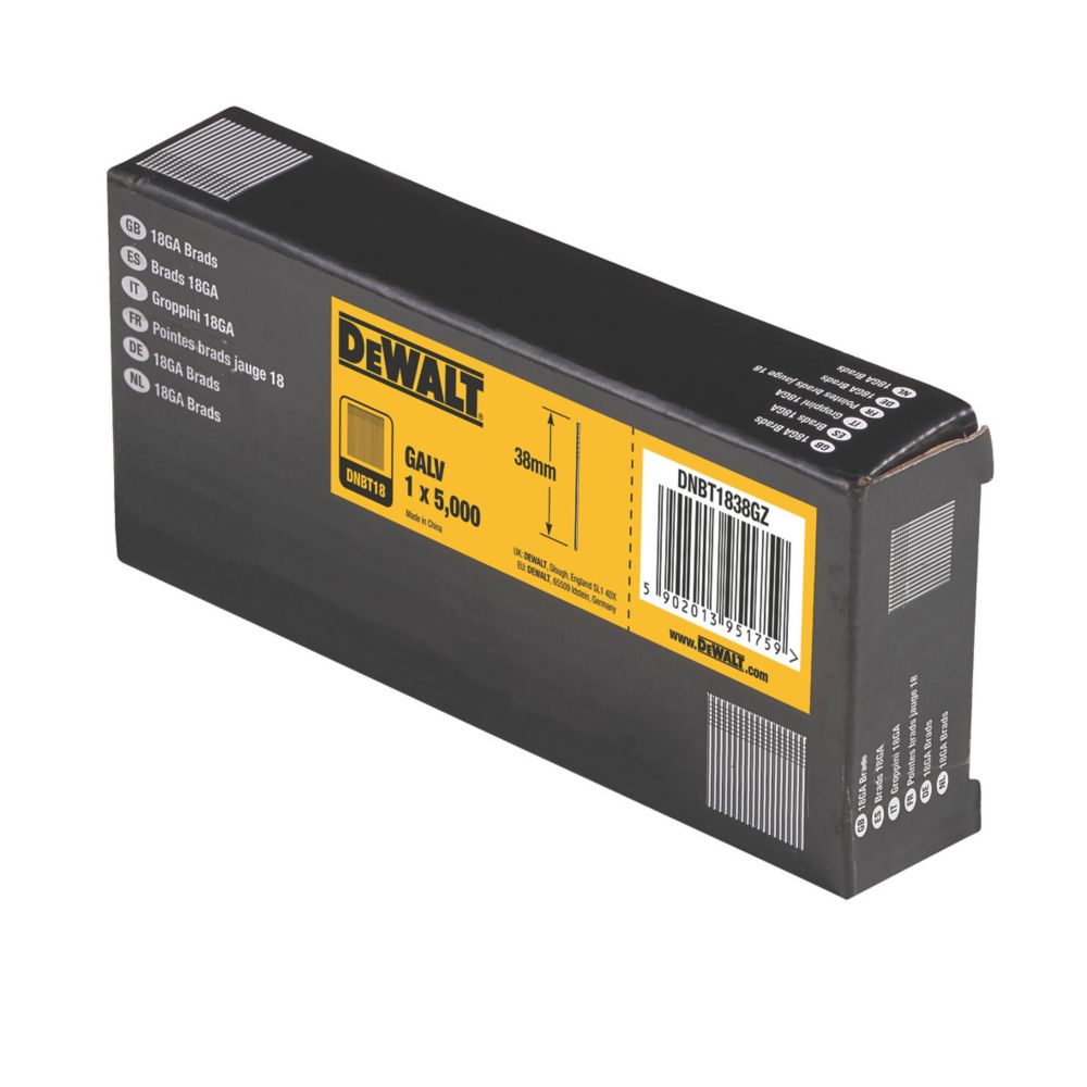 Dewalt brad 2024 nails 18 gauge