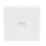LAP  1-Gang Slave Telephone Socket White