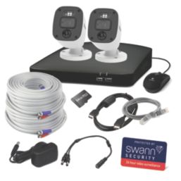Swann SWDVK-446852MQB-EU 64GB SDD CardGB 4-Channel 1080p  Wired DVR Security System & 2 x 1080p Indoor & Outdoor Cameras