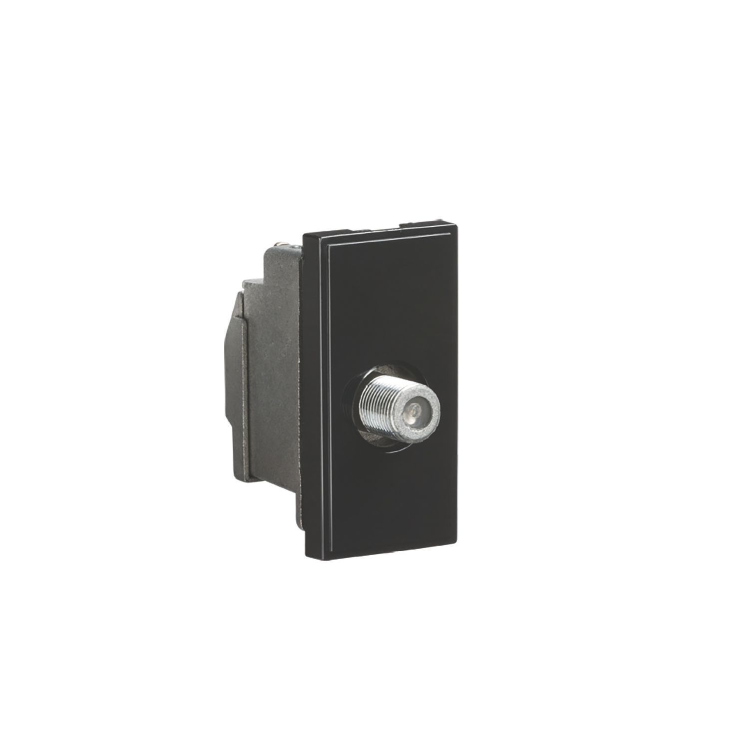 Knightsbridge Modular F-Type Satellite Socket Black (851CR)