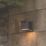 Lutec Prima Outdoor LED Solar Hybrid Wall Light With PIR Sensor Dark Grey 400lm