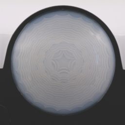 Brackenheath iSpot Frameless Outdoor Round LED Bulkhead Light With PIR & Photocell Sensor Black 9W 1150lm