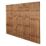 Forest Vertical Board Closeboard  Fence Panels Dark Brown 6' x 5' 6" Pack of 3