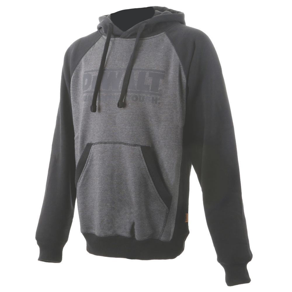 DeWalt Stratford Hooded Sweatshirt Black / Grey Large 42-44