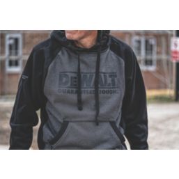 DEWALT Stratford Hooded Sweatshirt Black/Grey Large 42-44" Chest