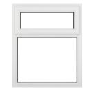 Crystal  Top Opening Clear Double-Glazed Casement White uPVC Window 905mm x 965mm