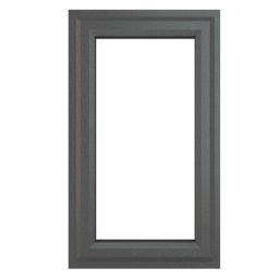 Crystal  Left-Hand Opening Clear Double-Glazed Casement Anthracite on White uPVC Window 610mm x 1190mm